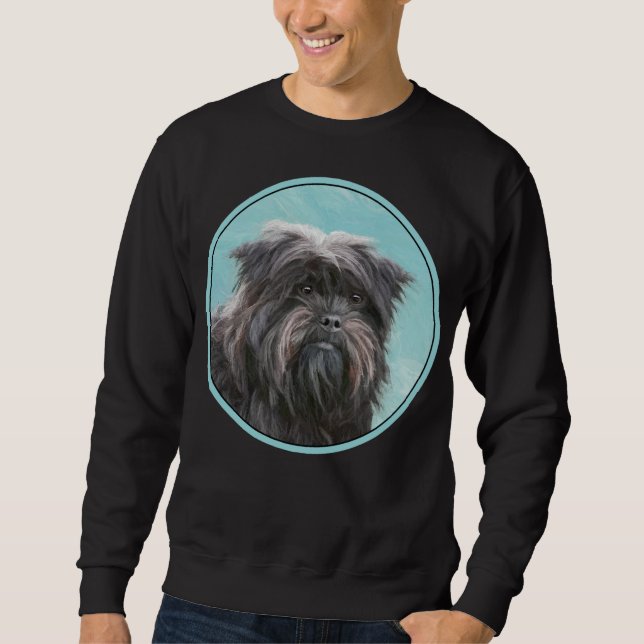 Moletom Pintura de Affenpinscher - Arte de Cachorro Origin (Frente)