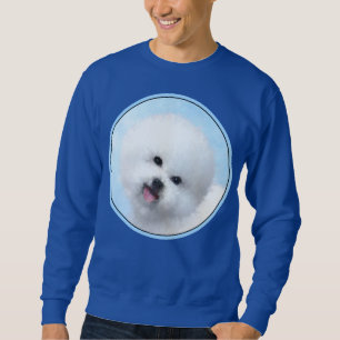 Moletom Pintura de Bichon Frise - Arte de Cachorro Origina