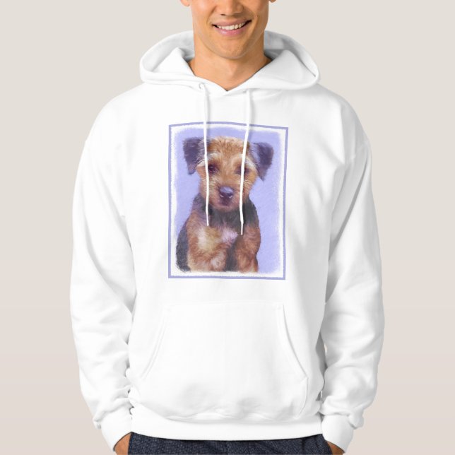 Moletom Pintura de Borda Terrier - Arte de Cachorro Origin (Frente)