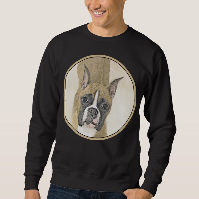 Moletom Pintura de Boxer - Arte de Cachorro Original Bonit (Frente)