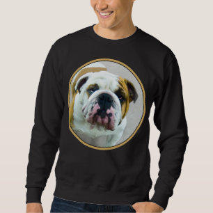 Moletom Pintura de Buldogue - Arte de Cachorro Original Bo
