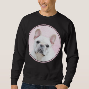 Moletom Pintura de Bulldog Francês (Creme/Branco) - Arte C