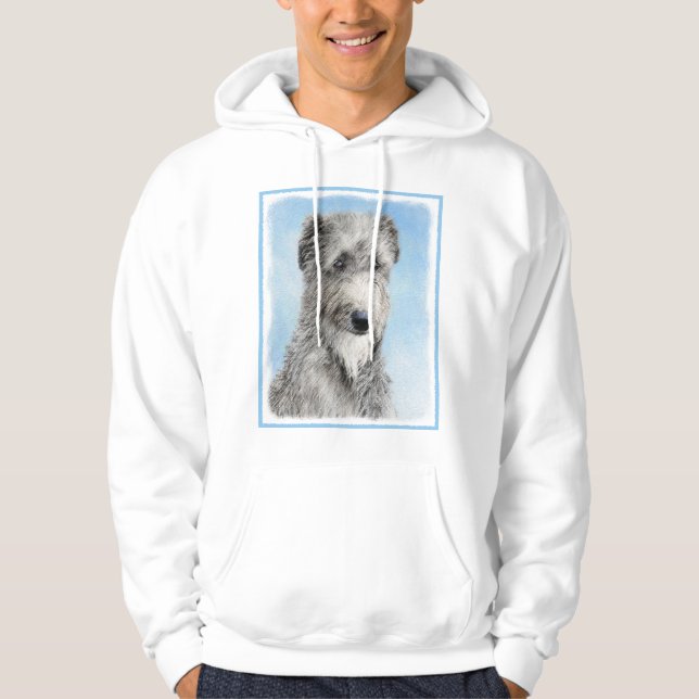 Moletom Pintura De Deerhound Escocês - Cachorro Original C (Frente)