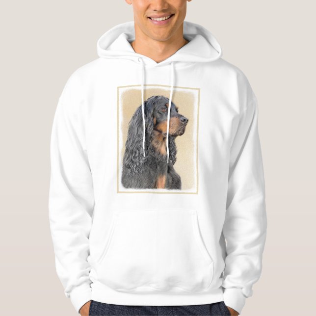 Moletom Pintura de Gordon Setter - Arte de Cachorro Origin (Frente)