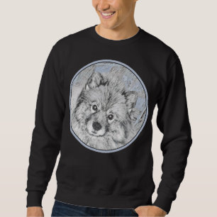 Moletom Pintura de Keeshond Beth - Arte de Cachorro Origin
