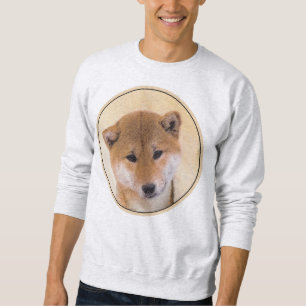 Moletom Pintura de Shiba Inu (Vermelho) - Arte de Cachorro