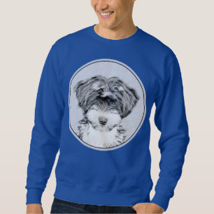 Moletom Pintura de Terrier Tibetano - Arte de cão origina