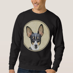 Moletom Pintura de Toy Fox Terrier - Arte de Cachorro Orig