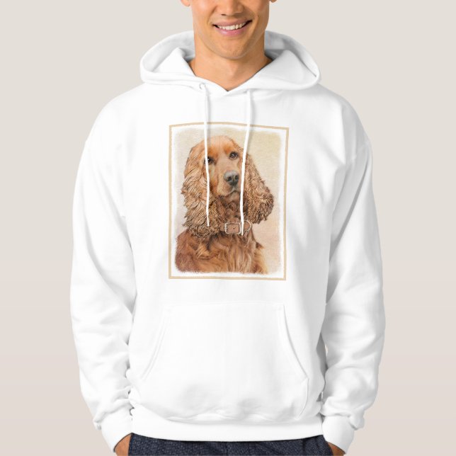 Moletom Pintura Inglesa em Cocker Spaniel - Arte Original  (Frente)