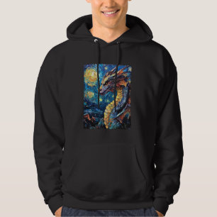 Moletom Pintura Moderna Van Gogh Starry Night Dragon