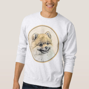 Moletom Pintura Pomeraniana (Laranja) - Arte Canina Origin