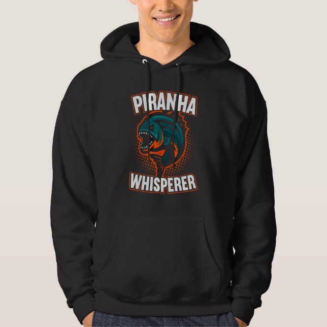 Moletom Piranha Whisperer Fish Aquarista (Frente)