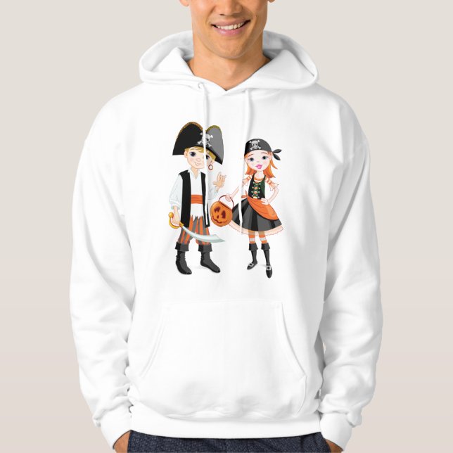 Moletom Pirata E Garota Menina Hoodie (Frente)