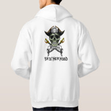 PIRATE SKULL SWORDS BROTHERHOOD T-Shirt Hoodie