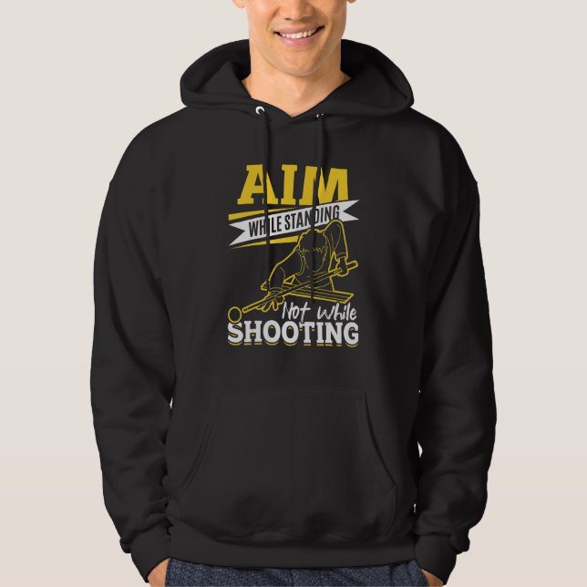 Moletom Piscina Billiard Aim enquanto não estiver em pé (Frente)