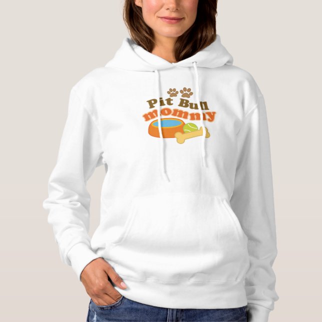Moletom Pit Bull Mãe Mulher Hoodie (Frente)