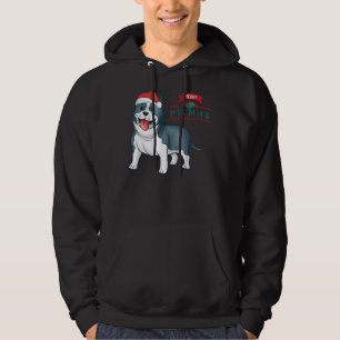 Moletom Pitbull Bonito com Feliz de Papai Noel Pitmas