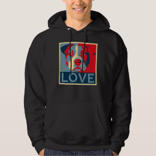 Moletom Pitbull Love Poster Pit Bull Mãe Pai Lovers