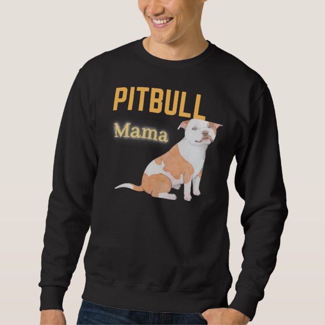 Moletom Pitbull Mama Para Pitbull Lover (Frente)