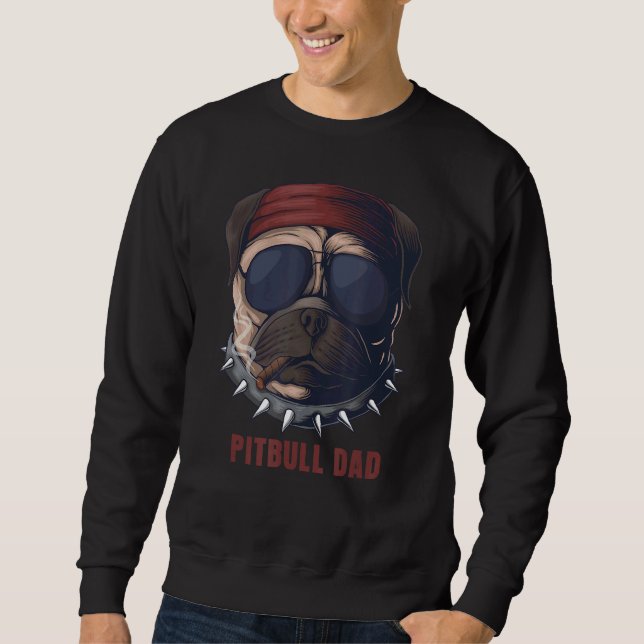 Moletom Pitbull Pai Americano Pit Bull Cachorro Nos Bandei (Frente)