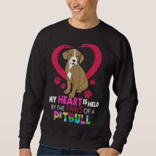 Moletom Pitbull Pit Bull Terrier Heart Na Paws Pitbull