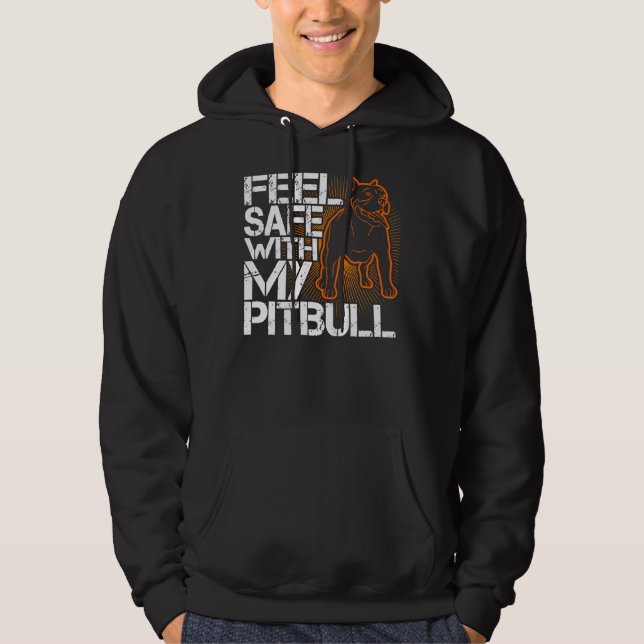 Moletom Pitbull Sente-Se Seguro Com Meu Cachorro Pitbull G (Frente)