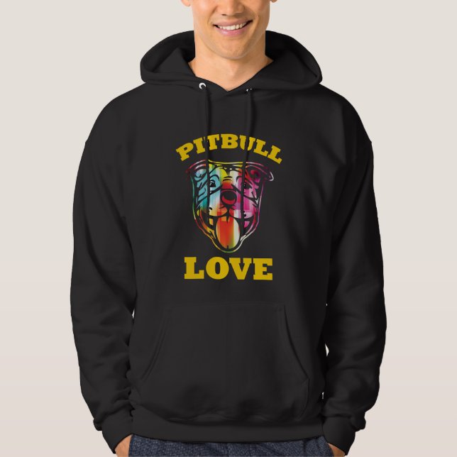 Moletom Pitbull Terrier Love - Cachorro Cachorro Coril (Frente)