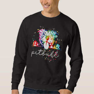 Moletom Pitbull Tie Dye Rainbow Dog Lover 380