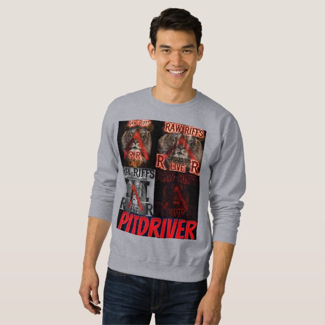 Moletom PitDriver Raw Riffs Live Albums Sweirt (Frente Completa)