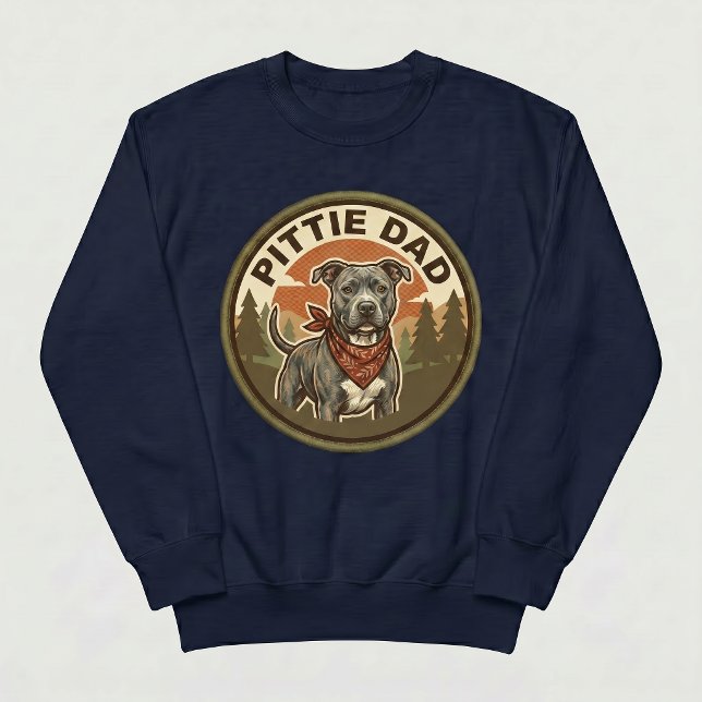 Moletom Pittie Dad Crewneck | Presente para Papai de Cacho (Criador carregado)