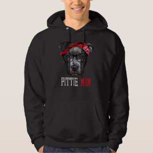 Moletom Pittie-Mamãe-Pitbull-Cão-Amantes-Mães-Dia-Mulher-M