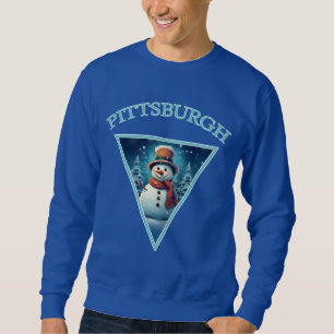 Moletom Pittsburgh Christmas Snowman