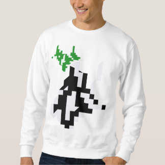 Moletom Pixel Minimalista do Athleisure de Manga Longa