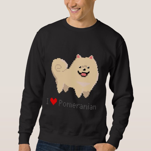Moletom Pixel Pomeranian (Frente)