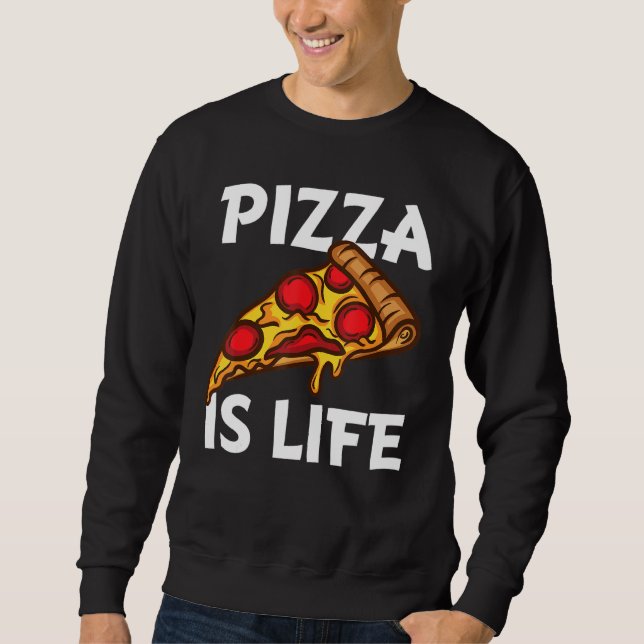 Moletom Pizza Engraçada Para Pizza Amantes Meninas Pizza É (Frente)