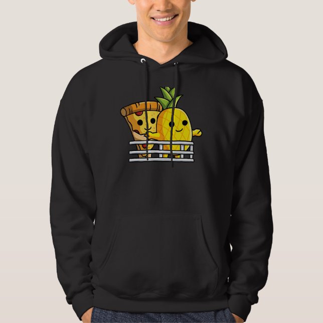 Moletom Pizza Hawaii, Abacaxi E Pizza Na Navegação (Frente)