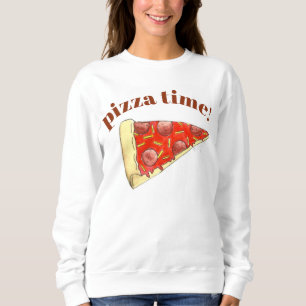 Moletom Pizza Hora Pepperoni Queijo Nova York Fatia Foodie