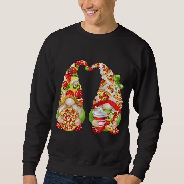 Moletom Pizza Lover Com Padrões Bonitos E Engraçados Corre (Frente)
