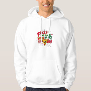 Moletom Pizza Que Faz Seu Coração Sorrir T-Shirt Diversã