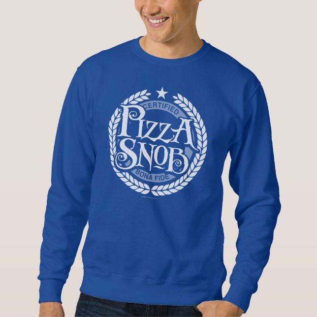 Moletom Pizza Snob - amante de pizza engraçado (Frente)