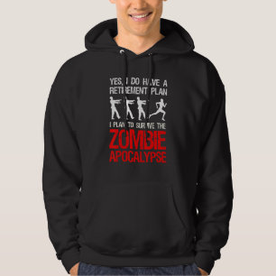 Moletom Planejo Sobreviver Ao Zombie Apocalypse Runner