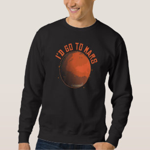 Moletom Planeta Espacial Eu Iria Para Marte