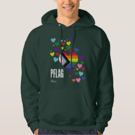 Moletom Plano de fundo negro do Orgulho PFLAG Hoodie
