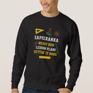 Moletom Planos de Aula Cabelo Desgrenhado Zapiekanka Profe