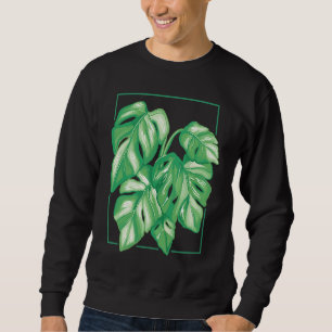 Moletom Planta de Casa Monstera Variegata Folha Tropical d