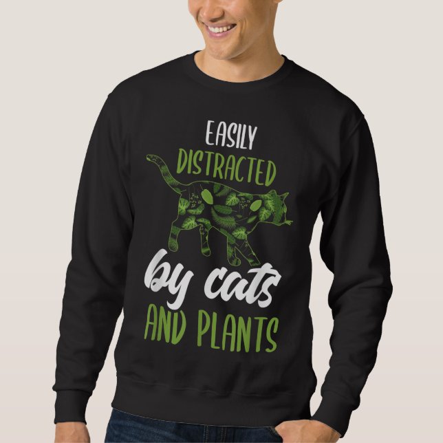 Moletom Plantas Cat Lover Cat Lover Quote Garden (Frente)