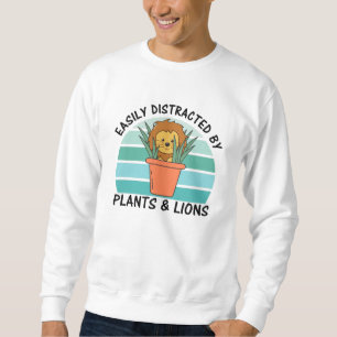 Moletom Plantas Ligeiramente Distraídas Animais Doces De L