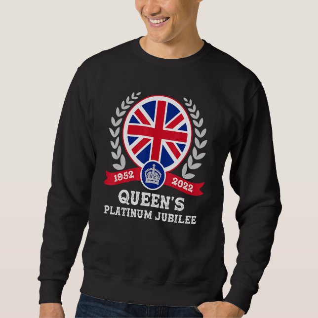 Moletom Platinum Jubilee British Queen Monarchy 70 Anos 1 (Frente)
