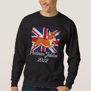 Moletom Platinum Jubilee Cute Corgi Desde 1952 Lua Britâni