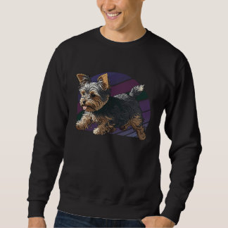 Moletom Playful Yorkshire Terrier Dog Pop Art Proud Yorkie